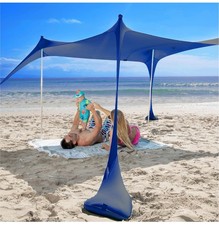 Mini Beach Tent - UPF50+ Partial Shade Sun Shelter & Carry Bag- Camping or Beach
