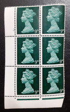 Pre-Dec SG740 Gum Arabic 9d Machin Cylinder Block 2 Dot U/M Perf F(L)