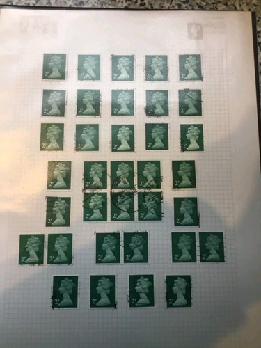 Decimal used machin stamps - decimal, gb