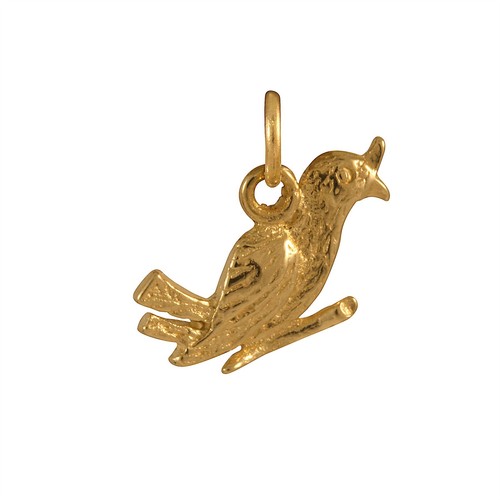 9ct gold love - bird, charm