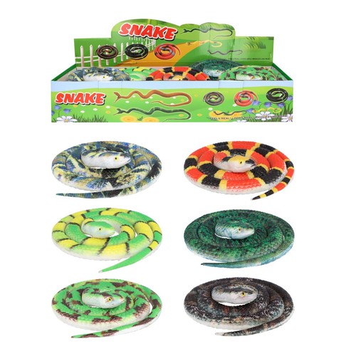 Realistic rubber snake toy - snake,