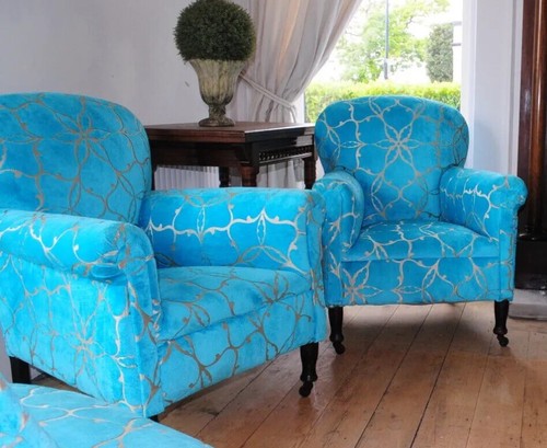 Vintage antique reupholstered - vintage,
