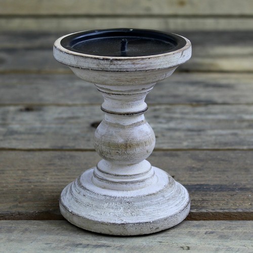 Traditional wooden candlestick - traditional,