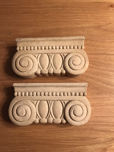 Pair decorative scroll - of,
