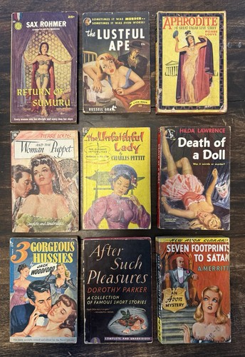 Vintage pulp paperback lot - pulp,
