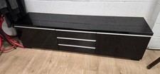 IKEA BESTA BURS BLACK TV UNIT WITH STORAGE, Piano Black. 