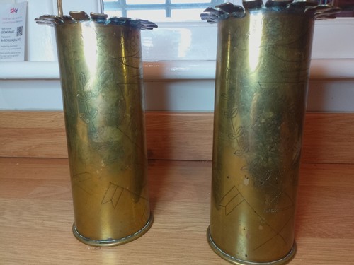 Trench art ww1 inscribed - trench,