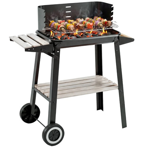 Charcoal bbq grill heating - charcoal,