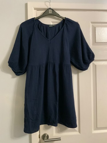 Papaya navy blue cheesecloth
