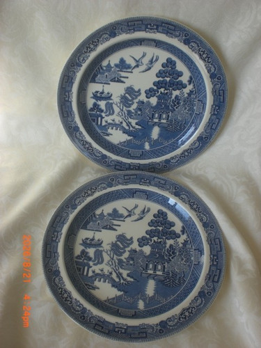 Wedgwood blue willow - blue,