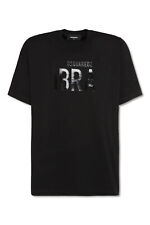 Dsquared2 S78GD0059 IBRA Black Crew Neck T-Shirt