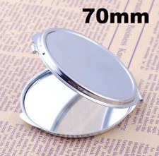 Small Compact 7cm Silver Metal