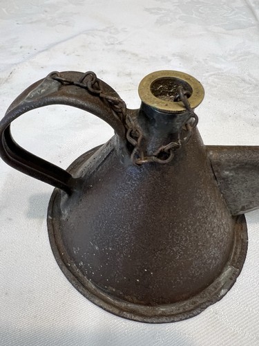 Antique oil can tin plate - antique,