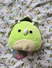 Squishmallow 5” Flip-A-Mallow Archie Axolotl & Tristan Triceratops Plush BNWT