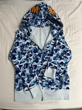 BAPE Blue Camo Shark Full Zip