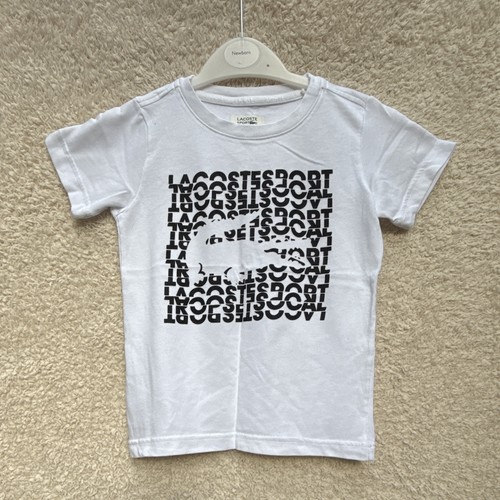 Lacoste sport boys white - sport, white/black