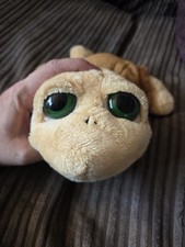 Russ Berrie "Shelly" Yellow & Brown Turtle Lil' Peepers Big Eyes Plush Pre Loved