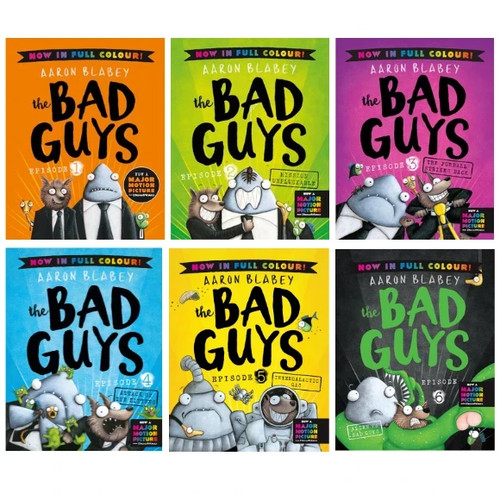 Bad guys colour books 6 - colour, 1-6