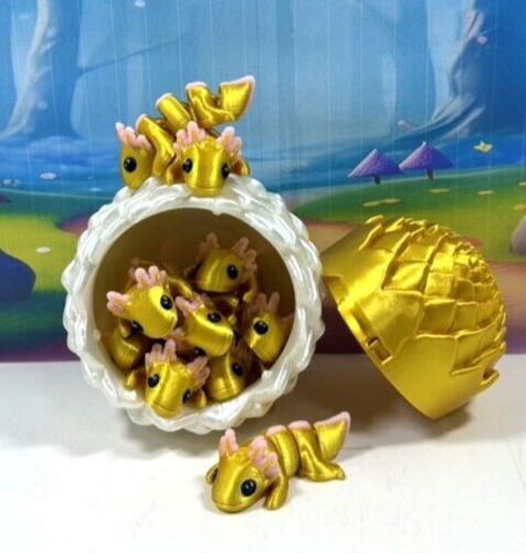 10pcs printed mini - mini, axolotl
