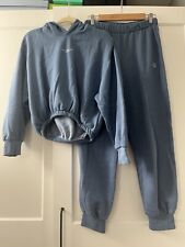 Zara Blue Hooded Tracksuit Size M