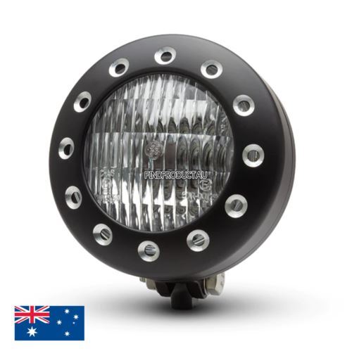 Black drilled bezel - black, 5"