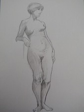 Female Nude Pencil drawing