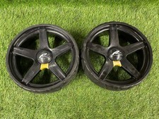 SM - Pair of Powakaddy Quick Release Rear Wheels (Black) - Pre Owned
