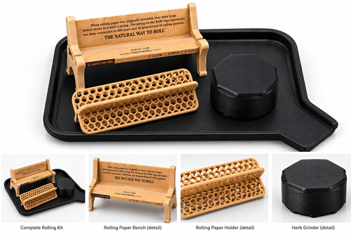Rolling tray smoking - rolling, kit