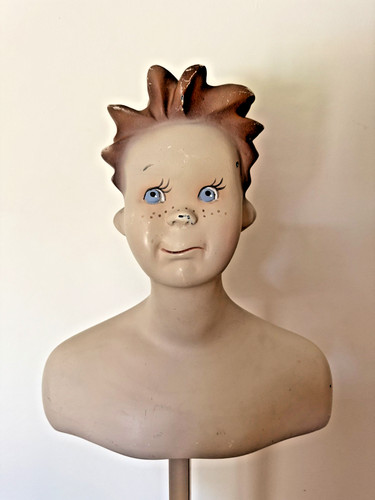 Vintage mannequin bust - mannequin, boy