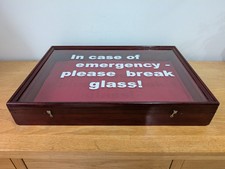 Antique Vintage Countertop Glass Wooden display case