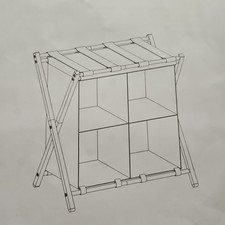 Luggage Rack with Storage