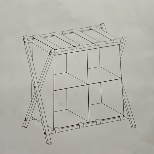 Luggage rack with storage - rack,