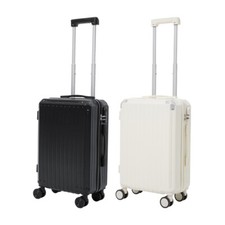 Cabin Case Hand Luggage Carry on Suitcase 4 Wheel Lightweight With Cup Holder