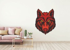 Red Wolf Wall Sticker Decal