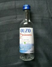 Ouzo by Diamantis Miniature EMPTY Glass Bottle 