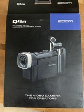 Zoom Q4N Video Recorder Camera with Stereo Audio Microphone Black