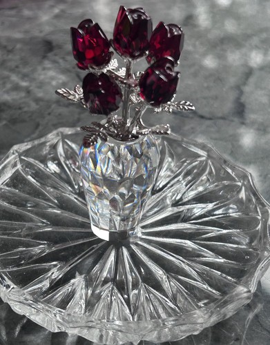 Swarovski 627098 red - 627098, roses