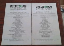 CHELTENHAM RACE CARDS