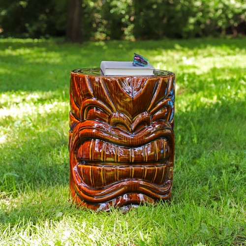 Wood look tiki - tiki, head
