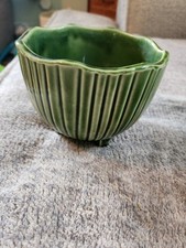 Vintage MCCOY planter, real nice green glaze- 4.5 inches X 3.5 inches-