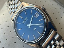 1979 Men's Vintage Seiko SQ  7545-7030 Date Wristwatch. 50m. Works. VGC4age