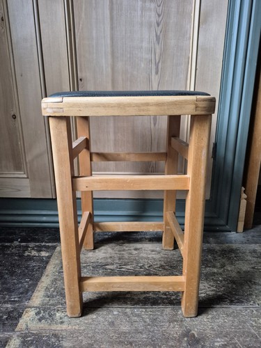 Vintage wooden stool - wooden, 13