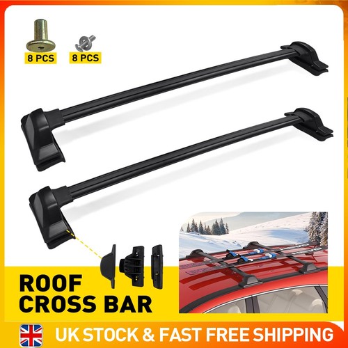 Black roof cross bars top - black,