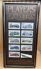 Framed Cigarette Cards Classic Cars Art James Dugdale Vintage Player’s