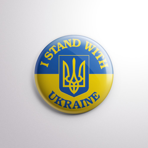Stand with ukraine - stand, pin
