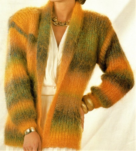 Ladies mohair easy ribbed - mohair,