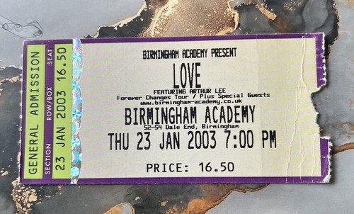 Love arthur lee concert - love,