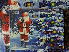Santa's last call 1000 piece jigsaw puzzle by Marks & Spencer