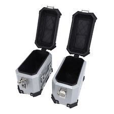 New 18L Motorcycle Side Case Motorbike Hard Side Saddlebag Box With Safety Lock