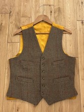 Vintage John Brocklehurst Tweed Wool Waistcoat Men’s Size 40